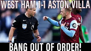 Opportunity missed  VAR robs cautious Hammers of victory  West Ham 11 Aston Villa [upl. by Nuj519]