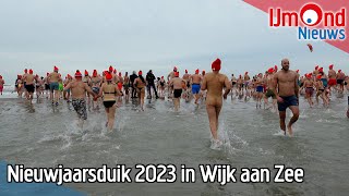 Nieuwjaarsduik 2023 in Wijk aan Zee [upl. by Ycrem]