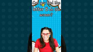 Can you find the LETTER B on the Screen Spotting Letters for Kids shorts letters learningenglish [upl. by Fernas]