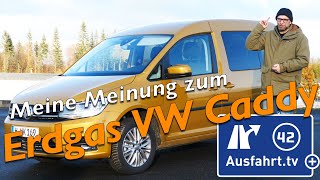 Meine Meinung und Erfahrungen 2019 Volkswagen Caddy 14l TGI 81kW 6GDSG Trendline CNG Erdgas [upl. by Nikolaus]