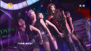 20111231 湖南衛視跨年演唱會廣州 蕭亞軒ELVA的部分HD [upl. by Borlase]