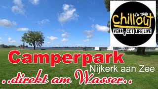 WohnmobilStellplatz direkt am Wasser Camperpark Nijkerk aan Zee❤️Niederlande❤️ [upl. by Niamert]