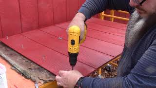 Repair of Rotted Shiplap Engineered Panel Siding and Hanging a Door on Old Barn Shed [upl. by Gehlbach]