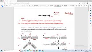 Protein Splicing  Levinthal Paradox [upl. by Wisnicki112]