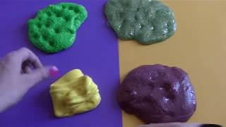 DIY 4 slimes super facile à réaliser [upl. by Gavan]