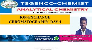 IONEXCHANGE CHROMATOGRAPHYTS GENCOANALYTICAL CHEMISTRYCLASS4 [upl. by Orabelle573]