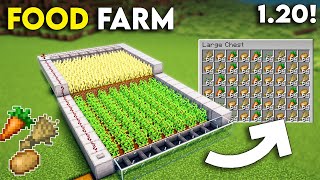 Minecraft Semi Automatic Food Farm Tutorial  Wheat Farm Tutorial Minecraft 121 [upl. by Larimore]