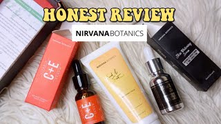 HONEST REVIEW Nirvana Botanics Vitamin C  E serum Whitening serum Hand amp feet brightening [upl. by Ilahsiav]