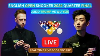 Judd Trump Vs Wu Yize LIVE Score UPDATE Today Day 5 English Open Snooker Quarter Finals Sep 20 2024 [upl. by Silvester]