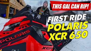 FIRST RIDE POLARIS INDY XCR 650 Review  Interview with Aggressive Trail Rider McKenna W [upl. by Tedra115]