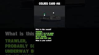 66 Colreg card Ships navigation lights and action to avoid collision [upl. by Cianca]