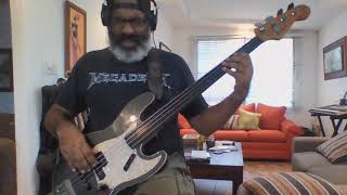 METALLICA  DYERS EVE  FRETLESS BASS COVER [upl. by Nirrad]