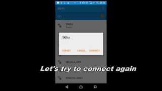 Connecting phone to 5Ghz WiFi network [upl. by Nilrah]