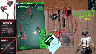 Spinbot Battlebudz W20 Wired Gaming Earphone  Gaming Earphone unboxing  spinbotbattlebudzw20 [upl. by Radek]