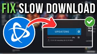 How To Fix Battlenet Slow Download Speed  Full Tutorial [upl. by Ecydnac]