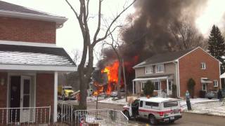 Dramatic Rescue at House Explosion in Park Forest  Video John Nieminski [upl. by Leinod]