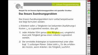 Die Ungarische Methode zur Lösung eines linearen Zuordnungsproblems Mathematik 40 [upl. by Seligmann]