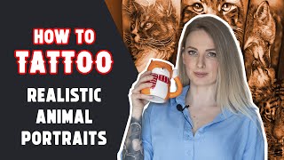 How to Tattoo Realistic Animal Portraits With Angelique Grimm  Tattoo Tutorial [upl. by Werner467]