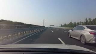 Shandong Expressway Taian to Dongping section 120kmh [upl. by Enelak]