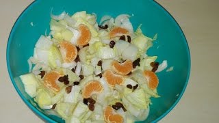 recipe Tasty Chicory salad tutorial Cooking with me [upl. by Joycelin]