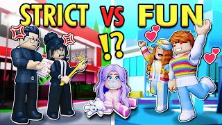 Roblox STRICT Family vs FUN Family 📝👪💖 [upl. by Perr464]