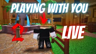 PLAYING MM2 LIVE with YOU 😍 MURDER MYSTERY 2 ROBLOX [upl. by Amsed]