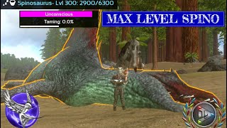 MAX LEVEL SPINO TAMING  S1E14  ARK Survival Evolved Mobile [upl. by Ymmij]