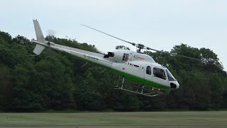 AS355 engine start and takeoff at Redhill Aerodrome GGHER [upl. by Attalie843]