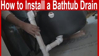 How to Install a Bathtub Drain [upl. by Lefkowitz]