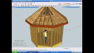 Exploring Octagonal Roof Framing Part One [upl. by Lenno]