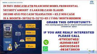 TATA INDICASH ATM FRANCHISE टाटा इडीकैश का‌ एटीएम कैसे‌ लगवाए [upl. by Evelc595]