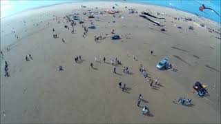 Kite Aerial Video at St Annes International Kite Festival Sat 14th September 2024 [upl. by Abbotson]