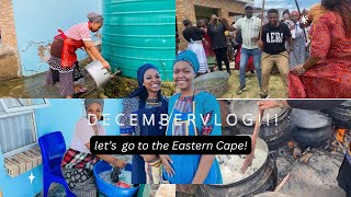 Vlog Last video for 2022 Lets go to the Eastern Cape Makoti vlog  Xhosa wife SA Youtuber [upl. by Azyl]