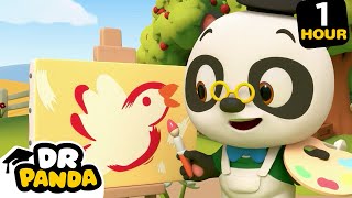 Painting Fun with Dr Panda and June​ 🎨✏️ Preschool Learning Videos  Dr Panda  9 Story Kids [upl. by Anaujal423]