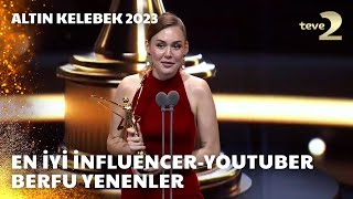 Pantene Altın Kelebek 2023 En İyi InfluencerYouTuber – Berfu Yenenler [upl. by Orban]