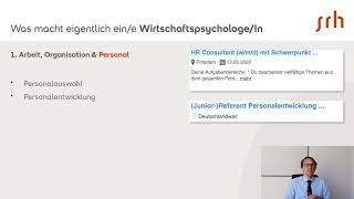 Was macht eigentlich ein WirtschaftspsychologeIn [upl. by Dohsar29]