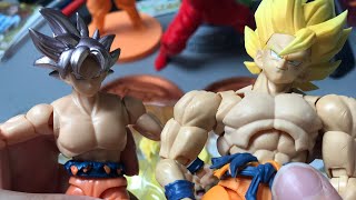 Rating the legendary super saigan goku VS cheap ultra instinct goku [upl. by Yadnus]