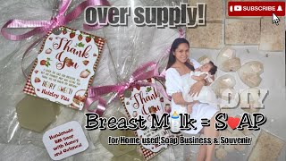 DIY How to make your own BreastMilk soapwith oatmeal amp HoneyHome usedSoap Business and Souvenir [upl. by Avat31]