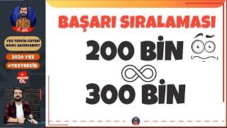 Başarı Sıralaması 200300 Bin İçin En İyi Meslek ve Sıralama Hesaplaması 2020yks [upl. by Gomez]