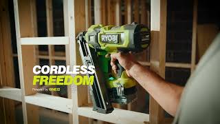 RYOBI’s® First Ever Cordless Framing Nailer [upl. by Diaz265]