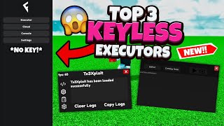 Top 3 KEYLESS Roblox Executors 2024  Keyless Fluxus amp More🔥 NEW Roblox Mobile Executors OP [upl. by Aikemaj]