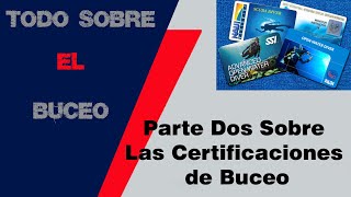 Parte Dos Sobre las Certificaciones de Buceo [upl. by Damaris88]