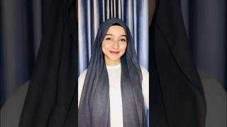 No Pin Hijab Tutorial🧷🚫 hijabtutorial hijabfashion shorts youtubeshorts [upl. by Yeclek]