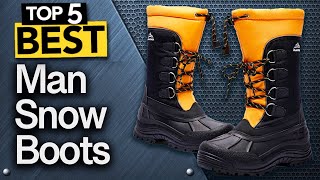 ✅ TOP 5 Best Snow Winter Boots For Men  Today’s Top Picks [upl. by Notseh]