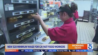 New California 20 minimum wage for fast food workers begins [upl. by Akira941]