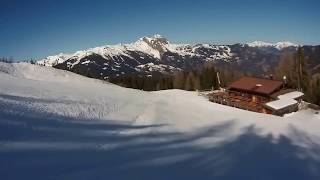 Dorfgastein  Großarl Piste D2 Grabnerabfahrt  Piste D1a Fulseck  Gipfelexpress [upl. by Izak]