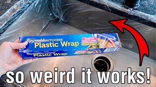 THIS is the COOLEST thing you can do with PLASTIC WRAP 😱 Amazing Shiny Kitchen  Amazon Favorites [upl. by Mutz]