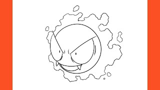 How To Draw Gastly Pokémon [upl. by Hesler652]