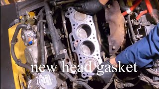 Yale amp hyster forklift part 2 head gasket replacement  Mazda engine [upl. by Publius]