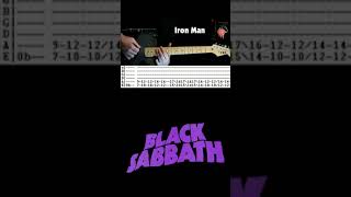 Black Sabbath Iron Man Guitar Tab Cover [upl. by Arehs383]